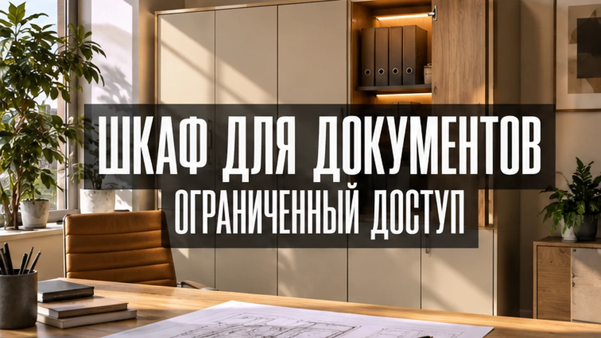 Офисный шкаф с отдельной запираемой секцией для документов